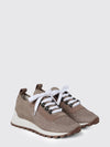 cotton and lurex knit sneakers
