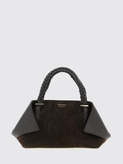 suede bag with flaps