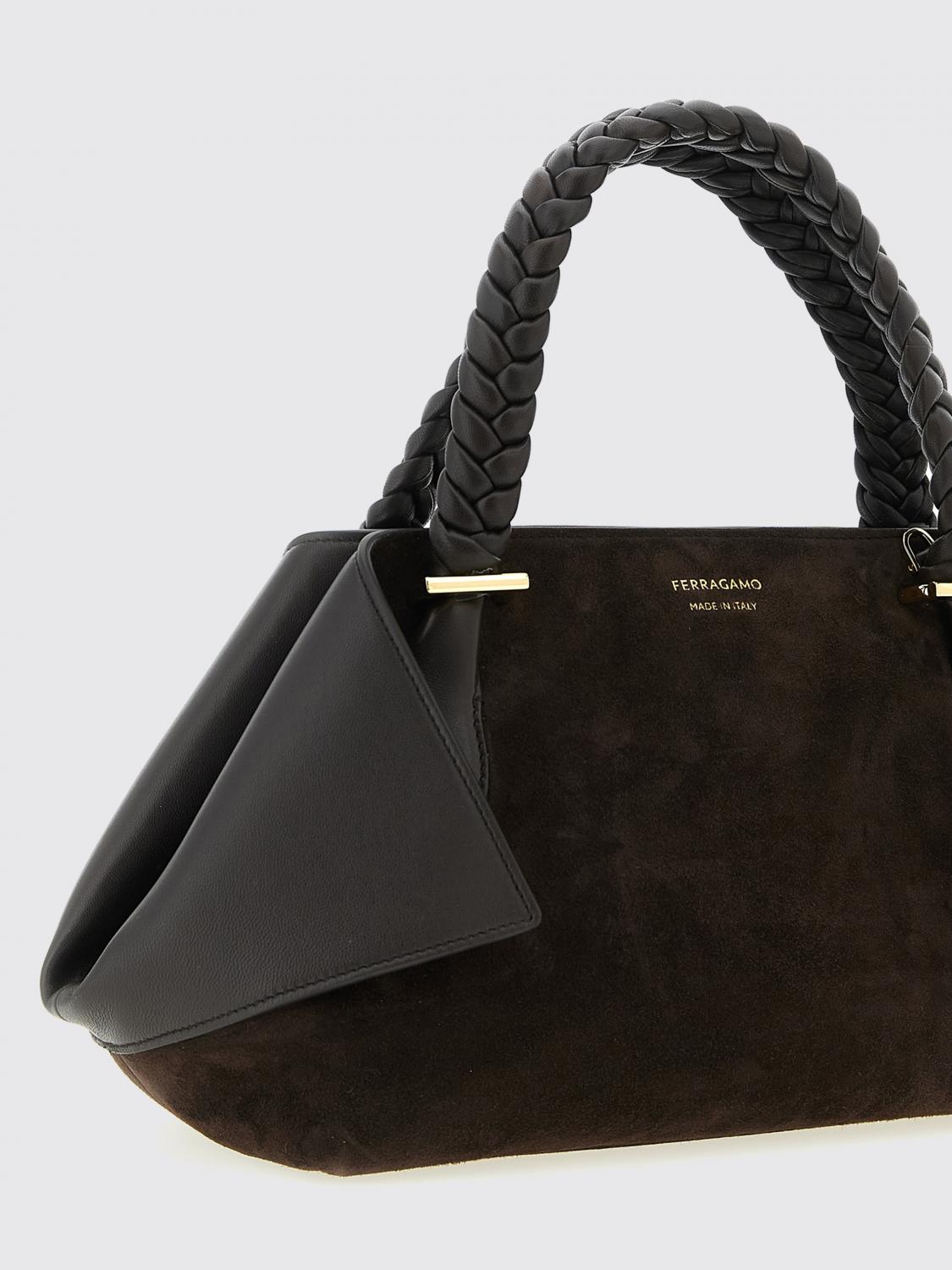 suede bag with flaps