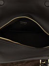 suede bag with flaps