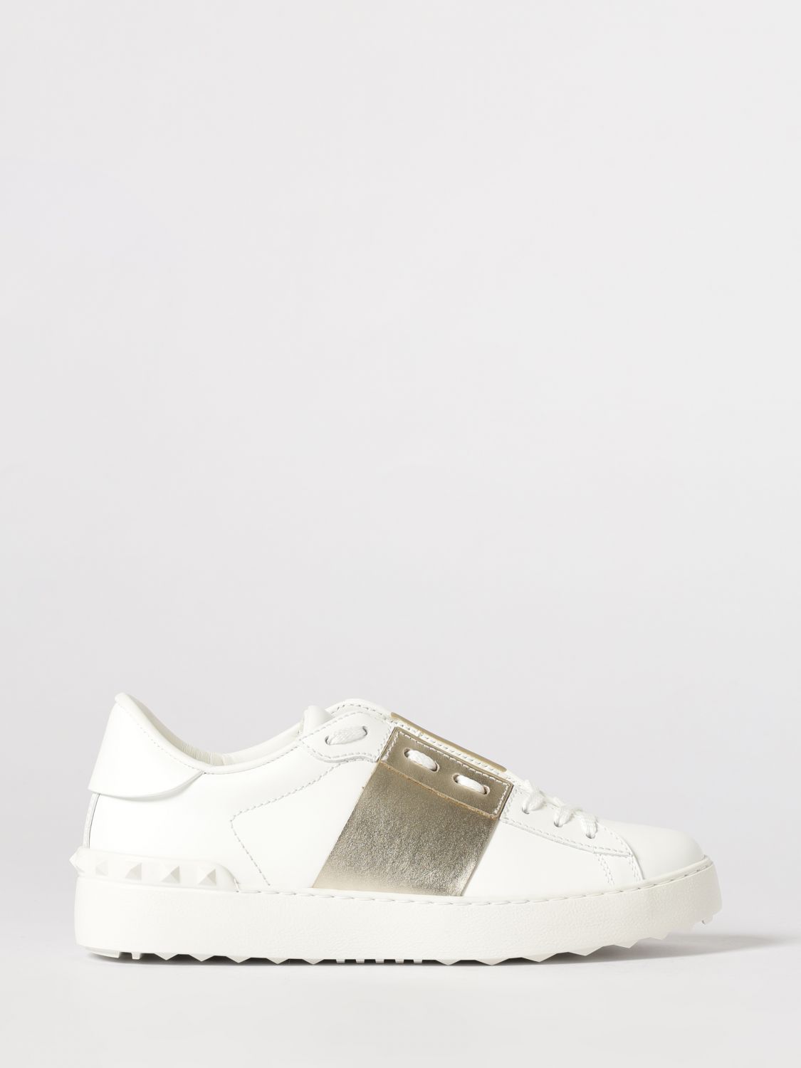 open leather sneakers