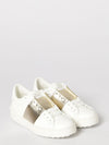 open leather sneakers