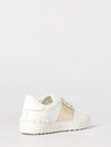open leather sneakers