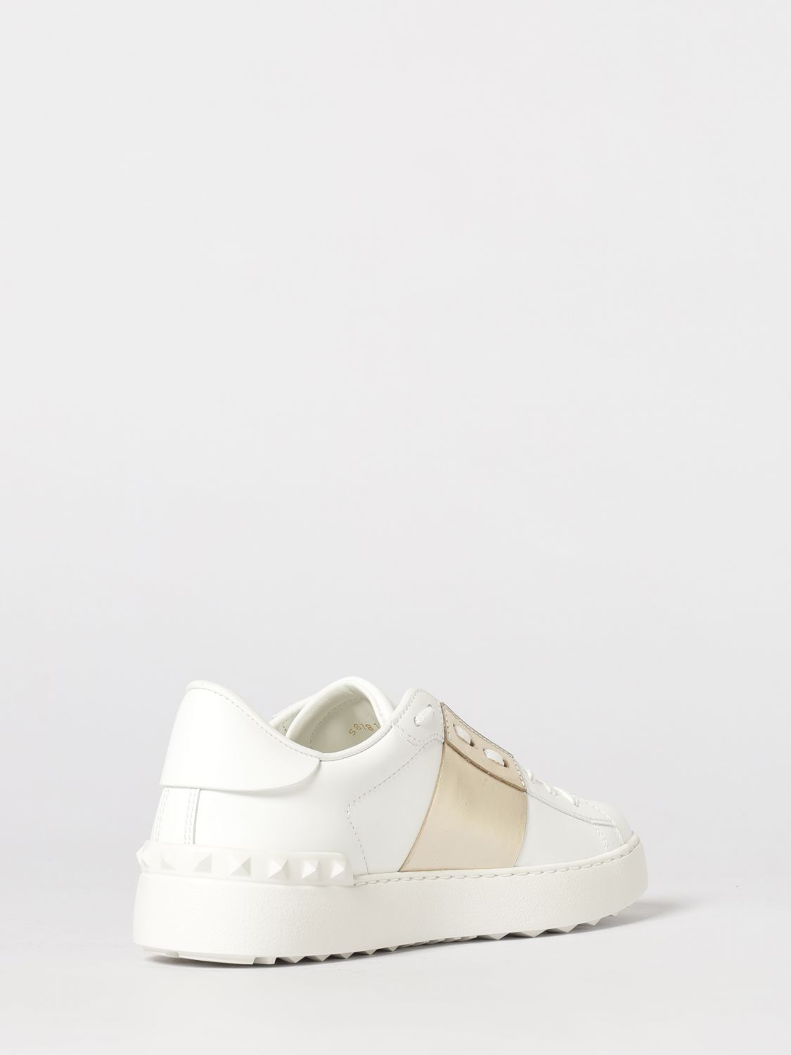 open leather sneakers