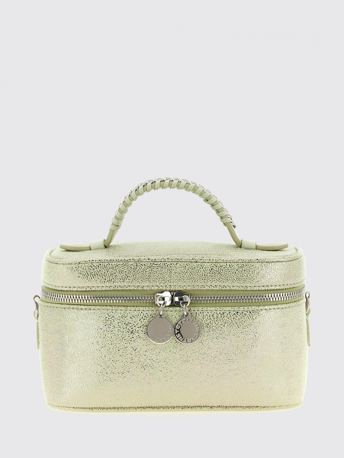 falabella vanity laminated synthetic suede bag