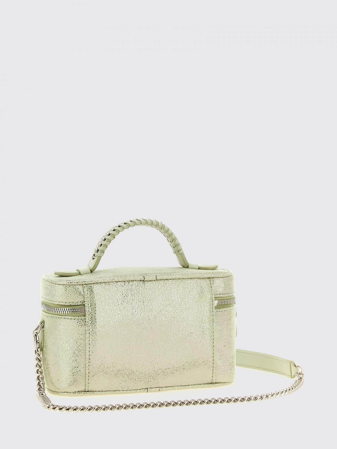 falabella vanity laminated synthetic suede bag