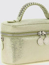 falabella vanity laminated synthetic suede bag