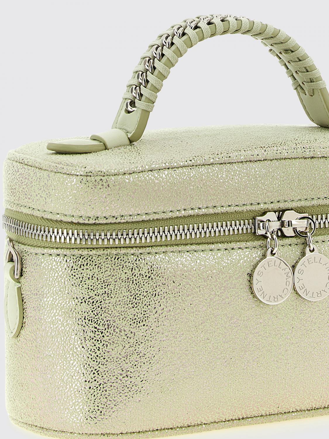 falabella vanity laminated synthetic suede bag
