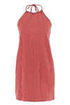 mini dress in stretch fabric vichy closure