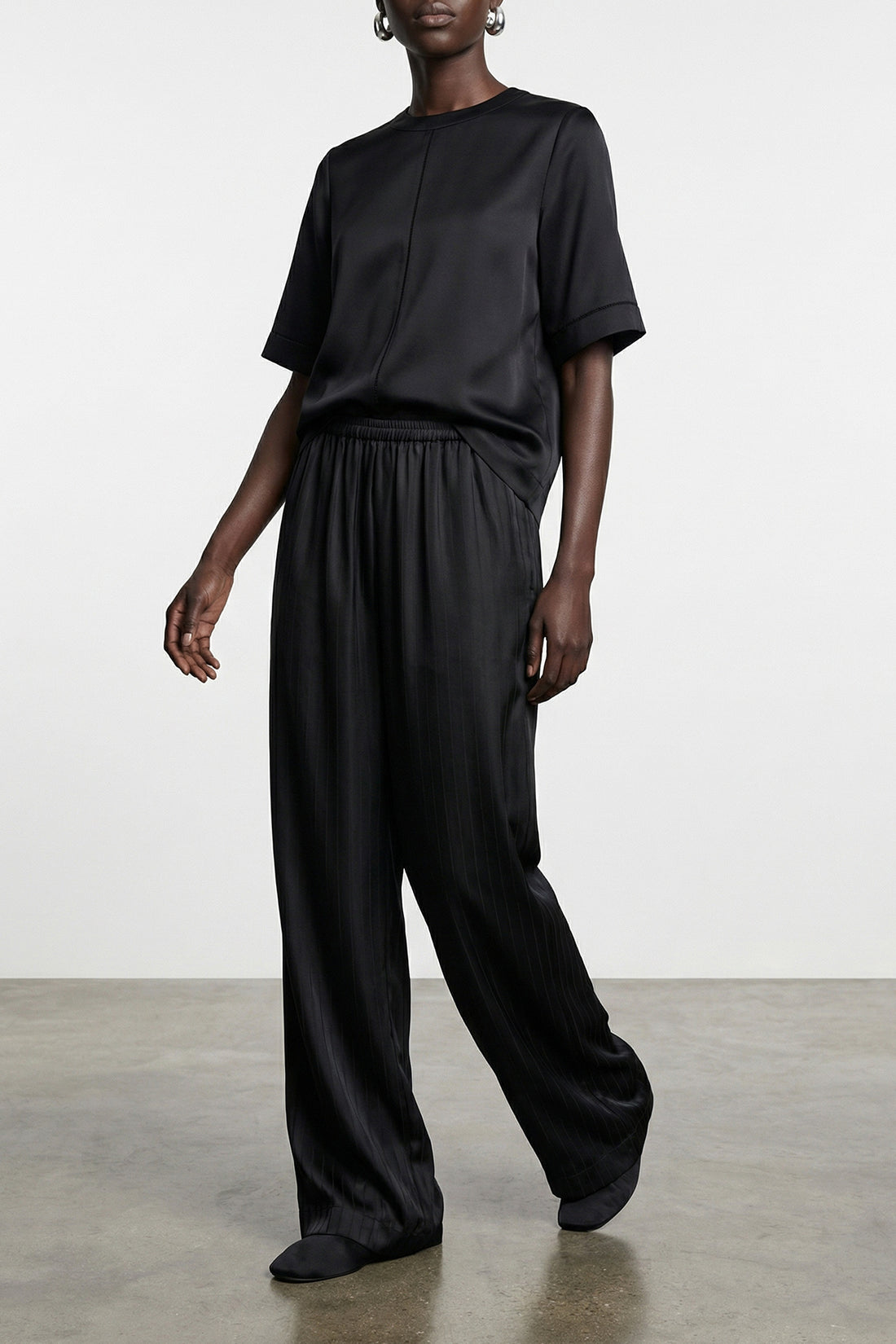 LOULOU DE SAISON S havana silk twill top