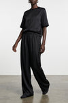havana silk twill top