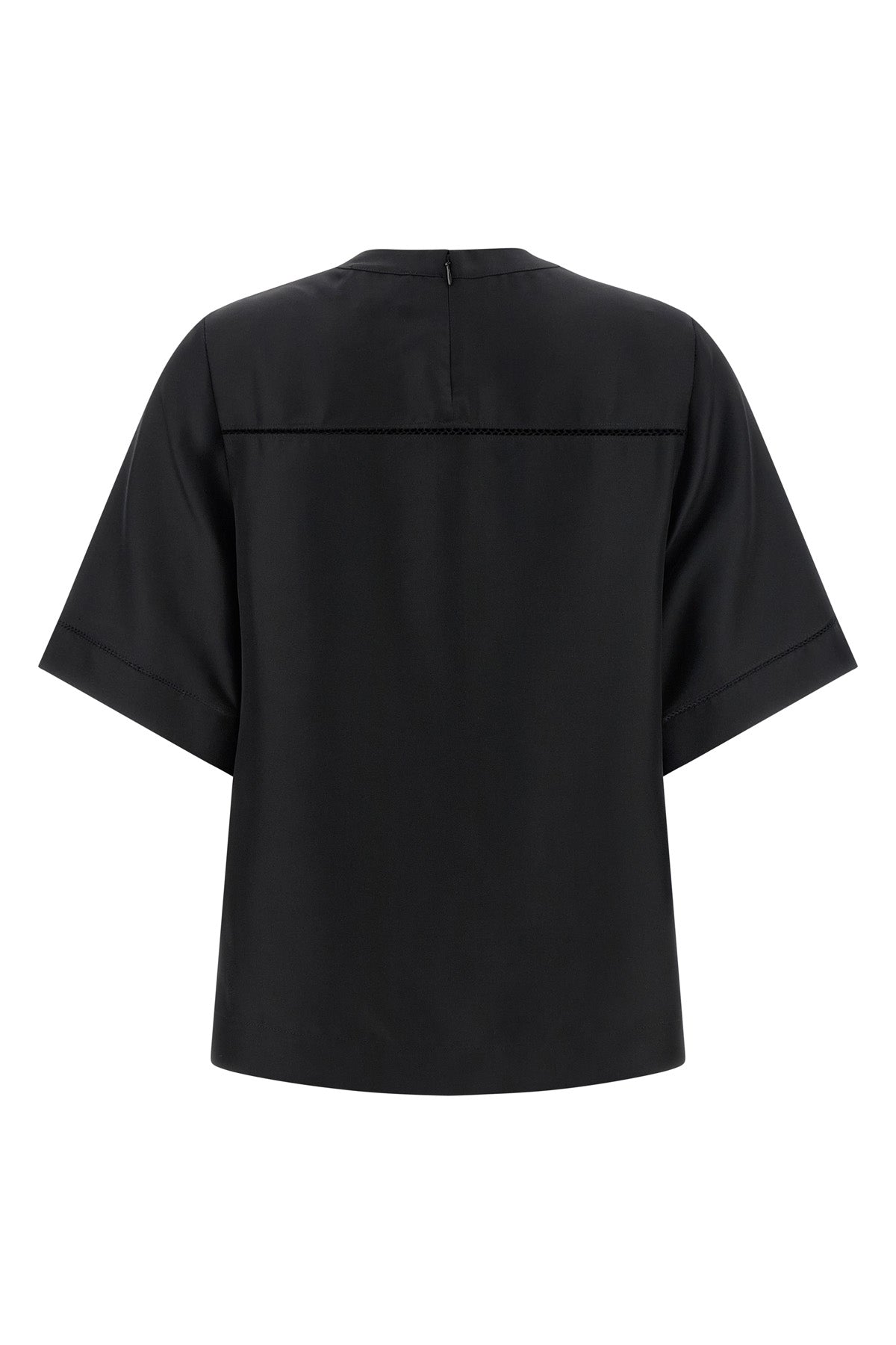 havana silk twill top