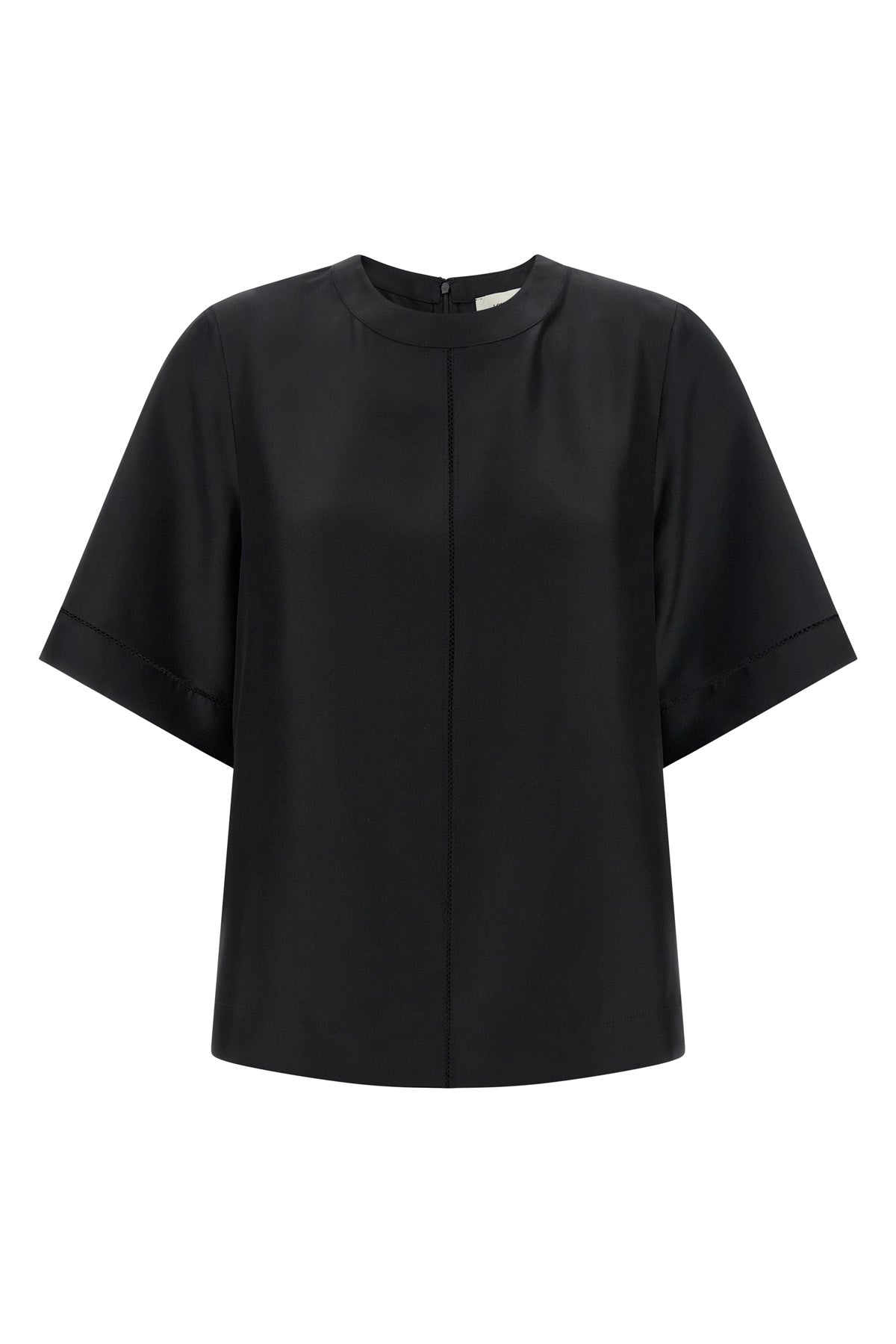 havana silk twill top