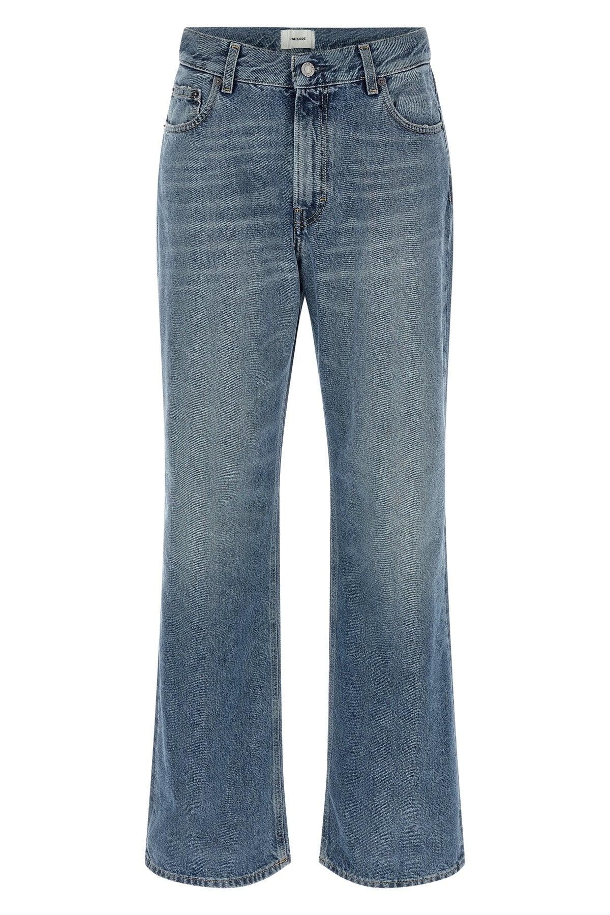 korea nordic blue cotton denim jeans