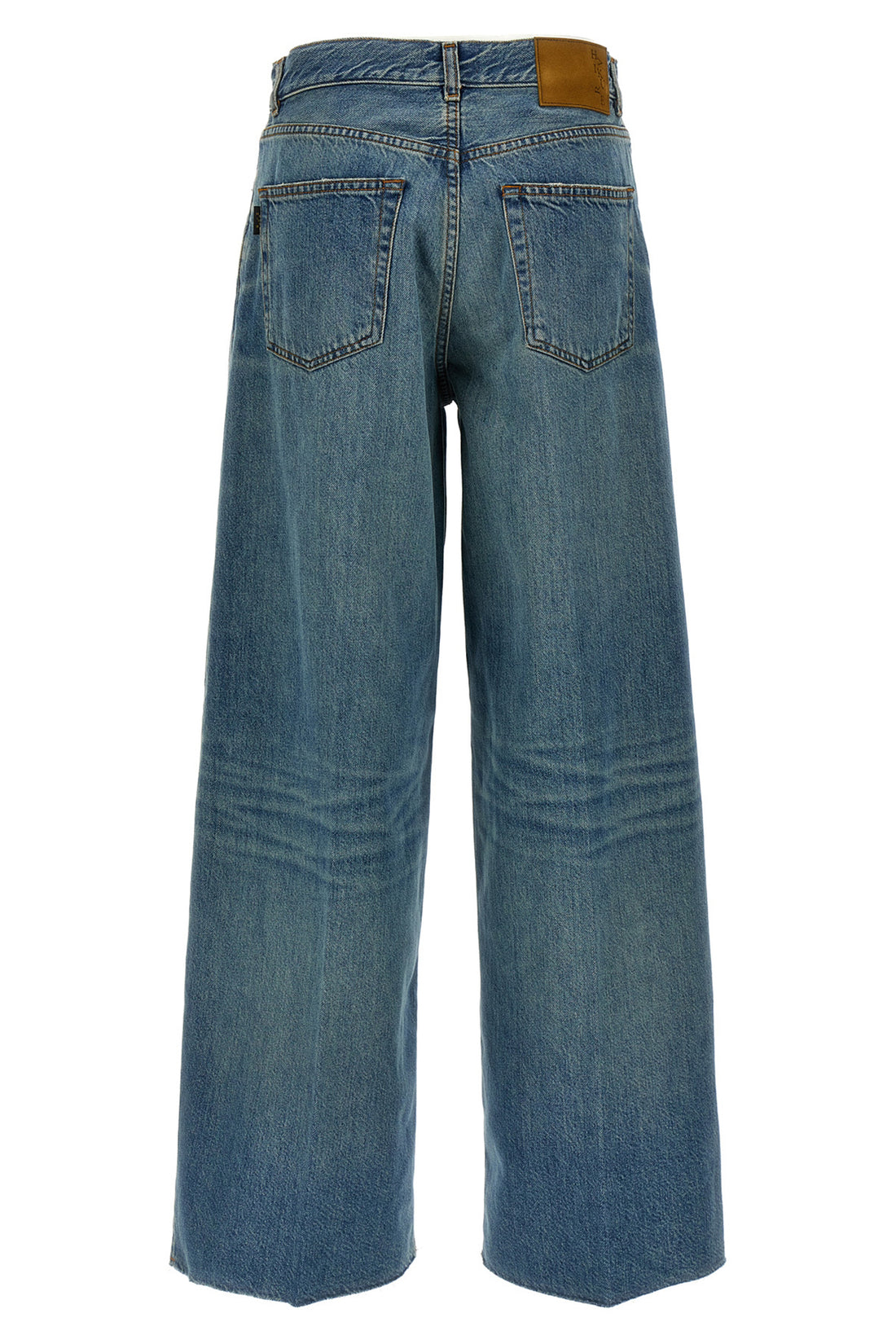 HAIKURE 26 high-waisted bethany jeans in delavé cotton denim