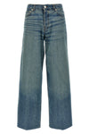 high-waisted bethany jeans in delavé cotton denim