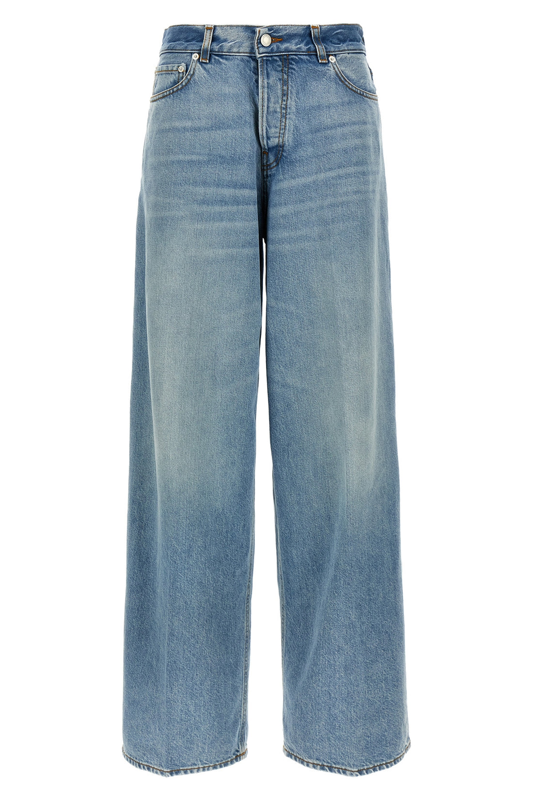 HAIKURE 28 high-waisted bethany jeans in delavé cotton denim