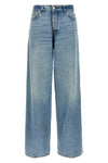 high-waisted bethany jeans in delavé cotton denim