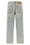 betty used-effect stone washed cotton denim jeans