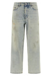 betty used-effect stone washed cotton denim jeans