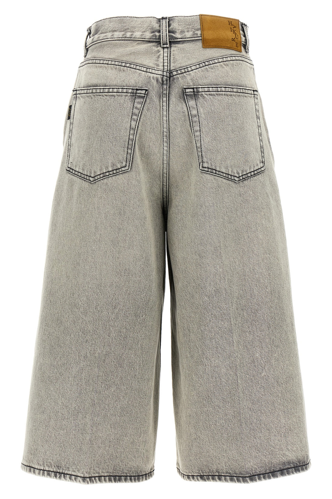 HAIKURE 24 cropped cotton denim belle pearl grey jeans