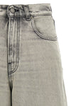 cropped cotton denim belle pearl grey jeans