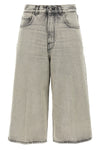 cropped cotton denim belle pearl grey jeans