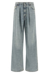 candy haikure jeans redefine denim aesthetics through large volumes and structur