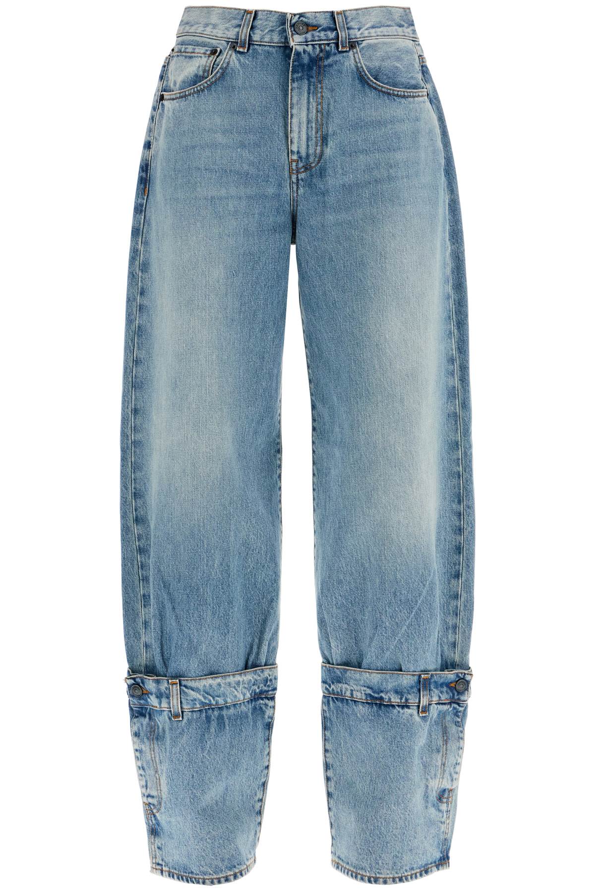 'wide-legged hurley jeans for