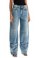 'wide-legged hurley jeans for