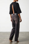 haikure bibi jeans redefine the volumes of everyday wardrobe through a curved