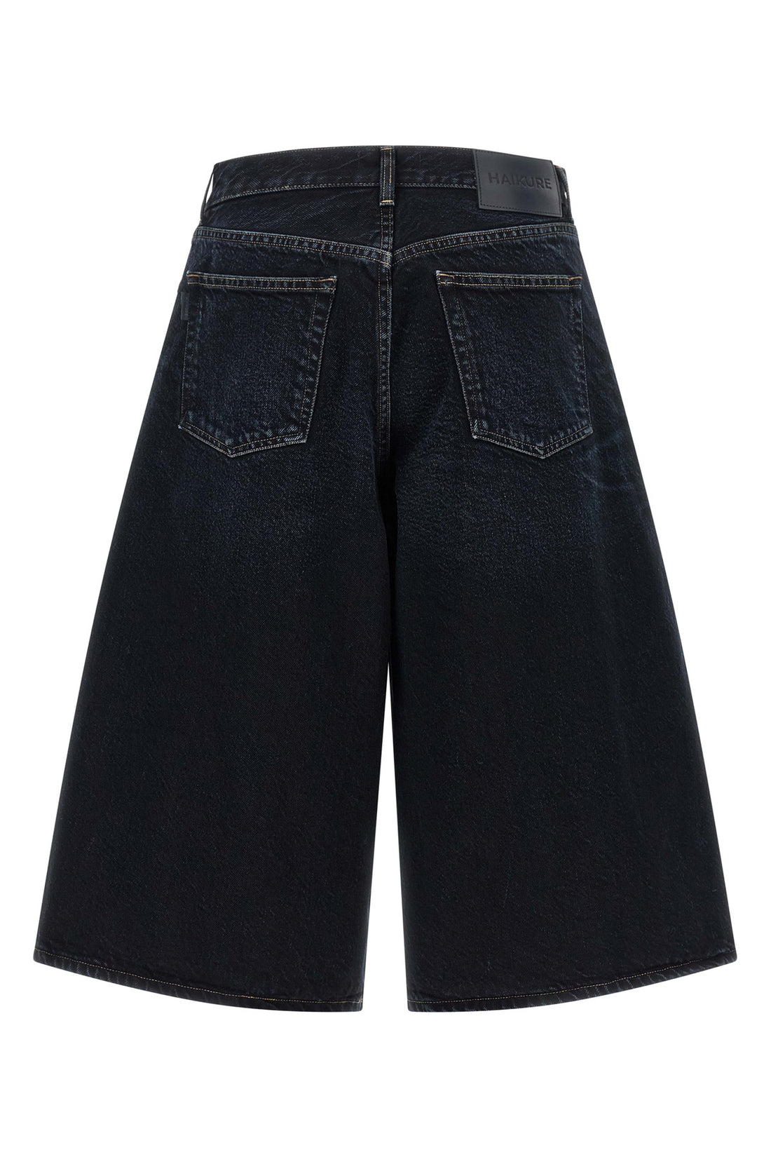 HAIKURE 24 haikure legacy denim bermuda shorts redefine the volumes of the contemporary w