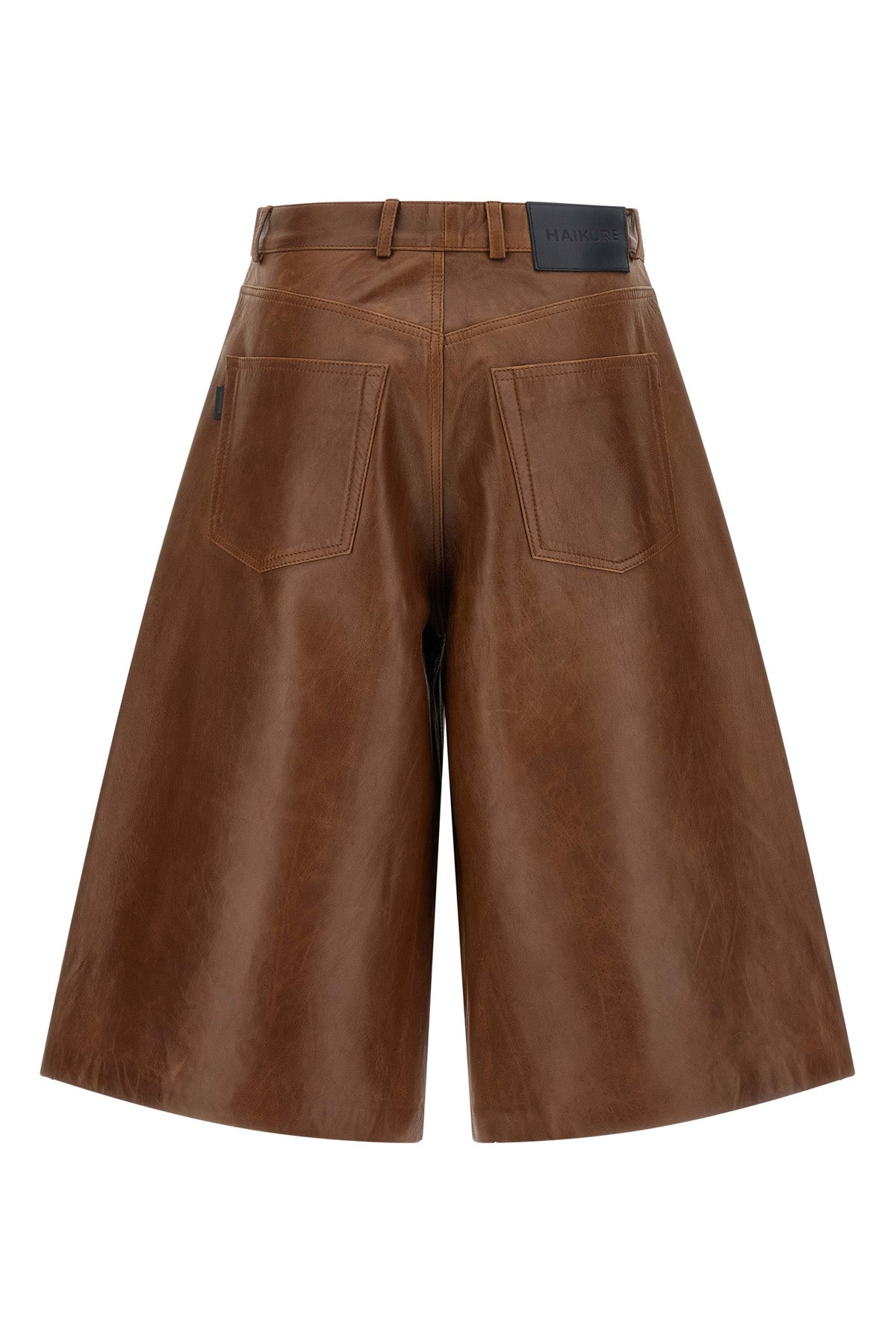 haikures leather legacy bermuda shorts redefine casual tailoring through a lo