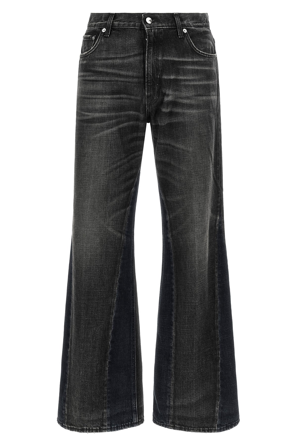 haikure claire denim jeans redefine the flared silhouette through a contempora