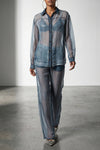 maya semi-transparent silk shirt