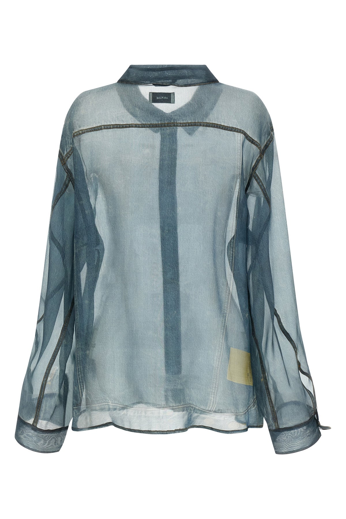 maya semi-transparent silk shirt