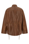 the victoria l silky leather overshirt by haikure redefines the volumes of the c