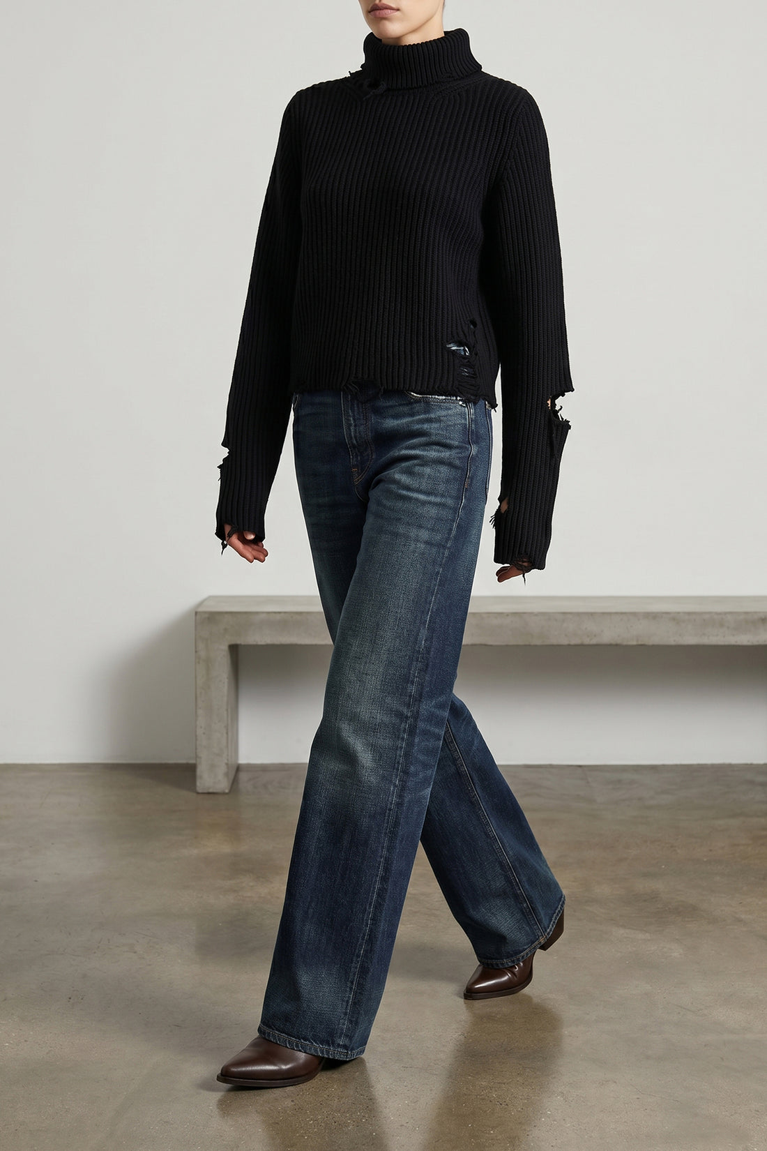 HAIKURE L the lover turtleneck sweater haikure redefines contemporary knitwear through a