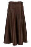 mid serenity leather nappa midi skirt