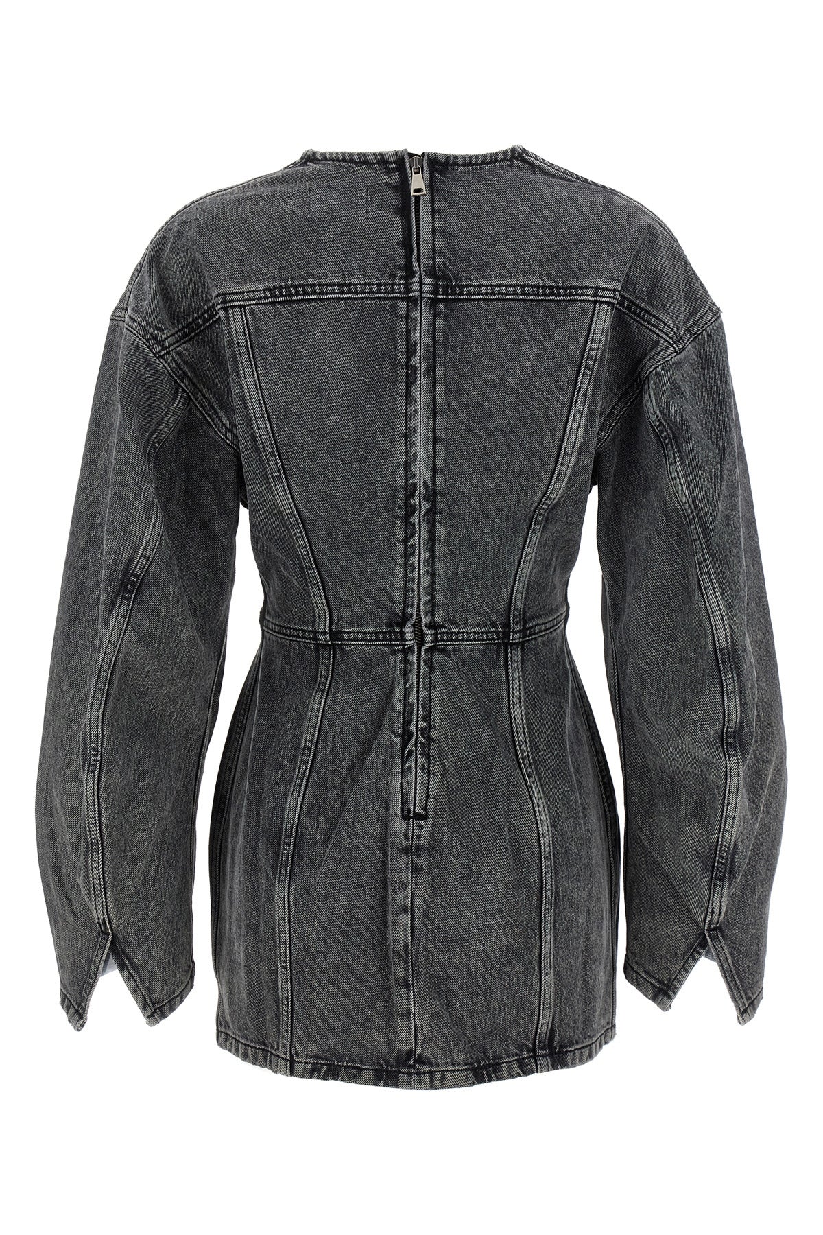 cotton denim mini dress