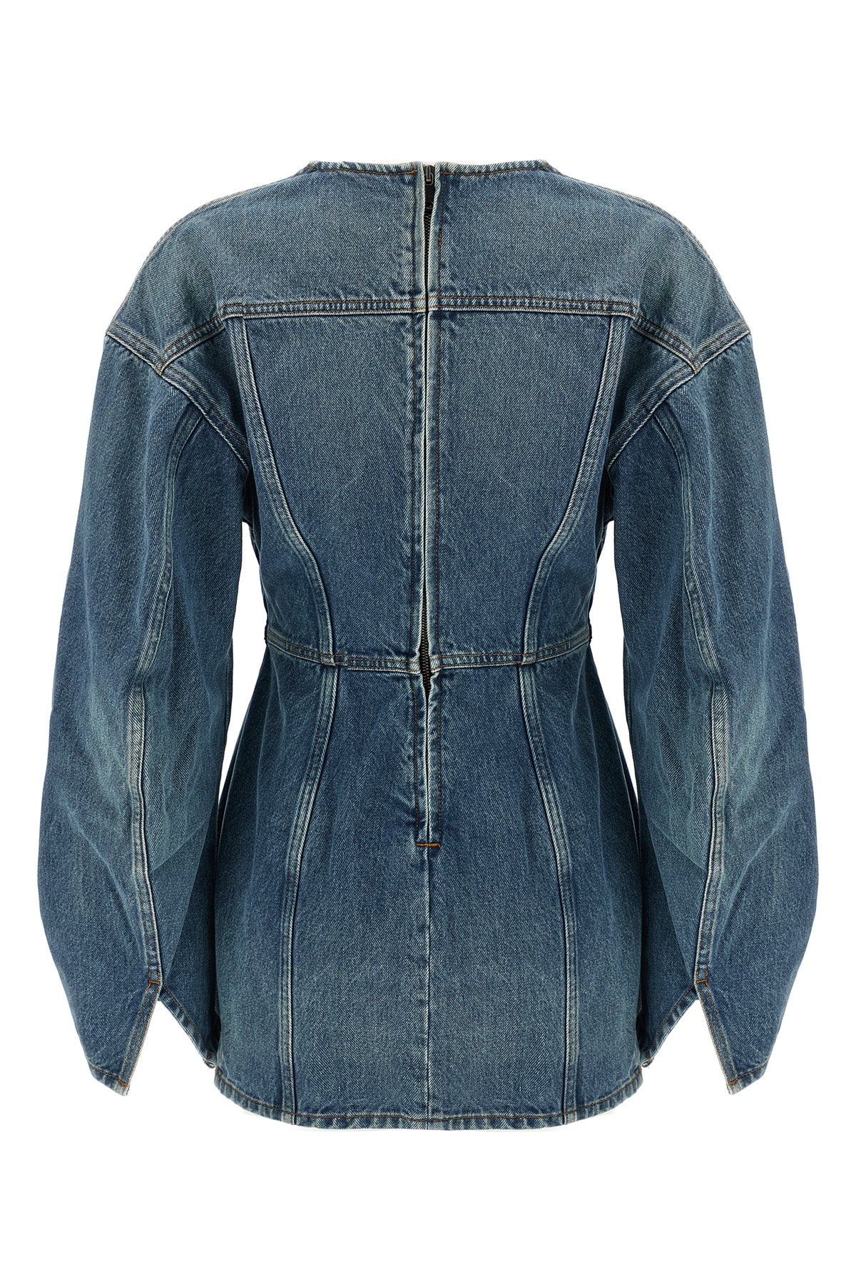 cotton denim mini dress