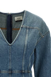 cotton denim mini dress