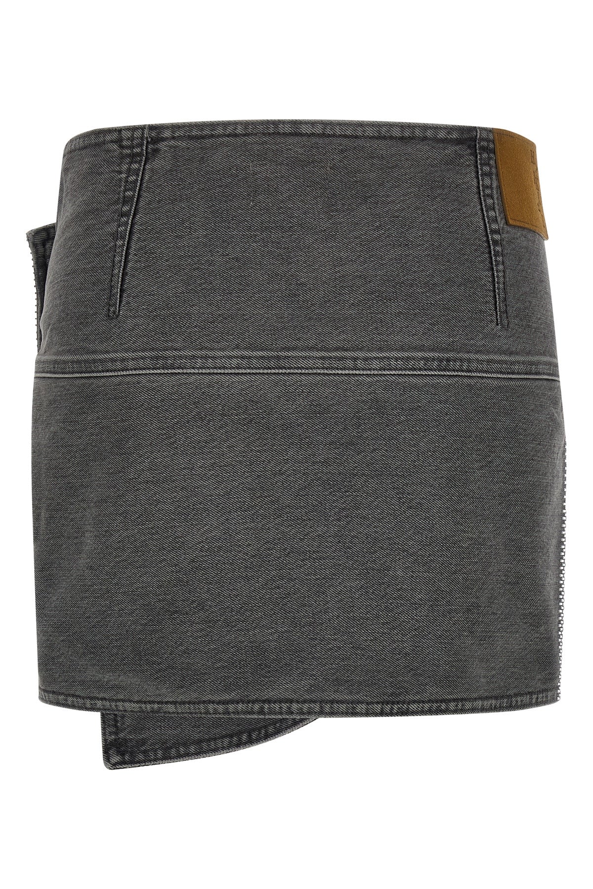 may cotton denim miniskirt