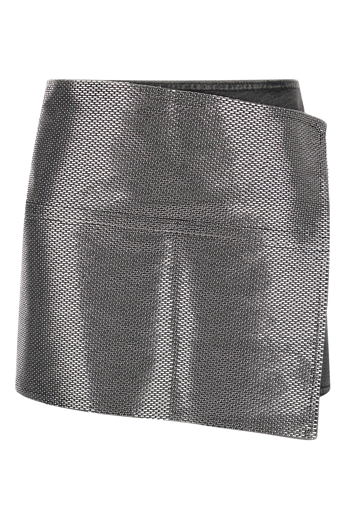 may cotton denim miniskirt