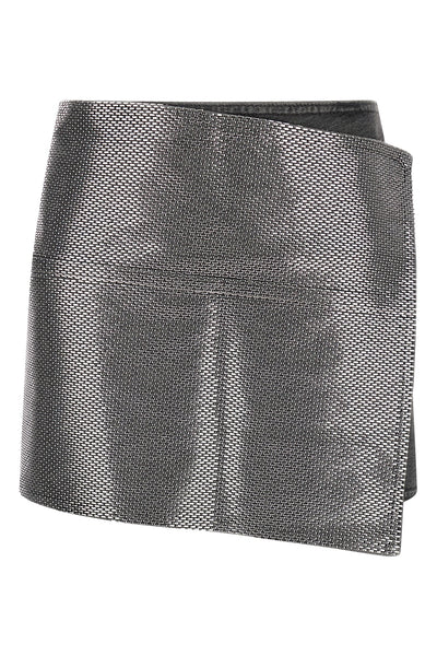 may cotton denim miniskirt
