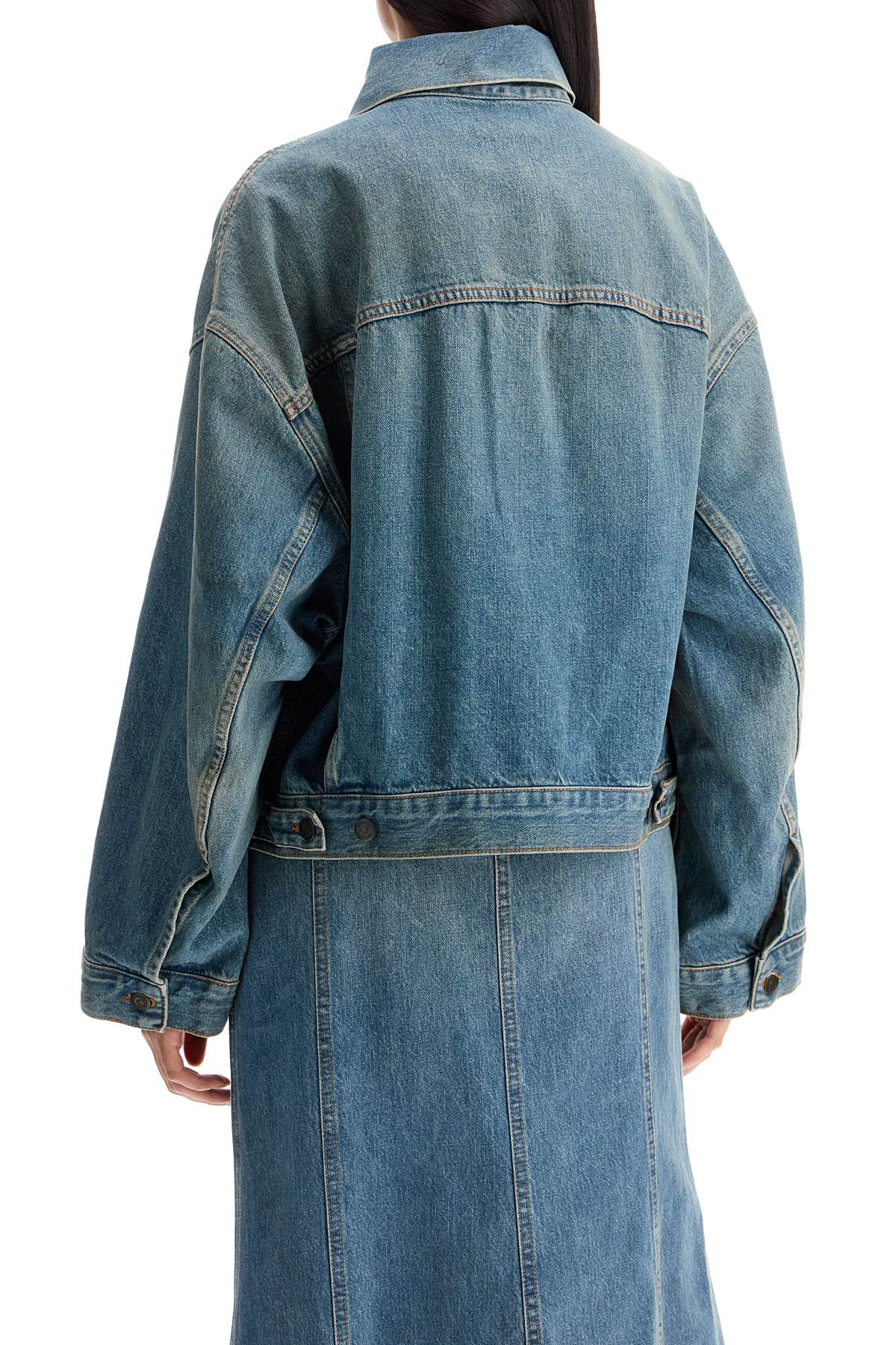 denim boxy jacket with spencer