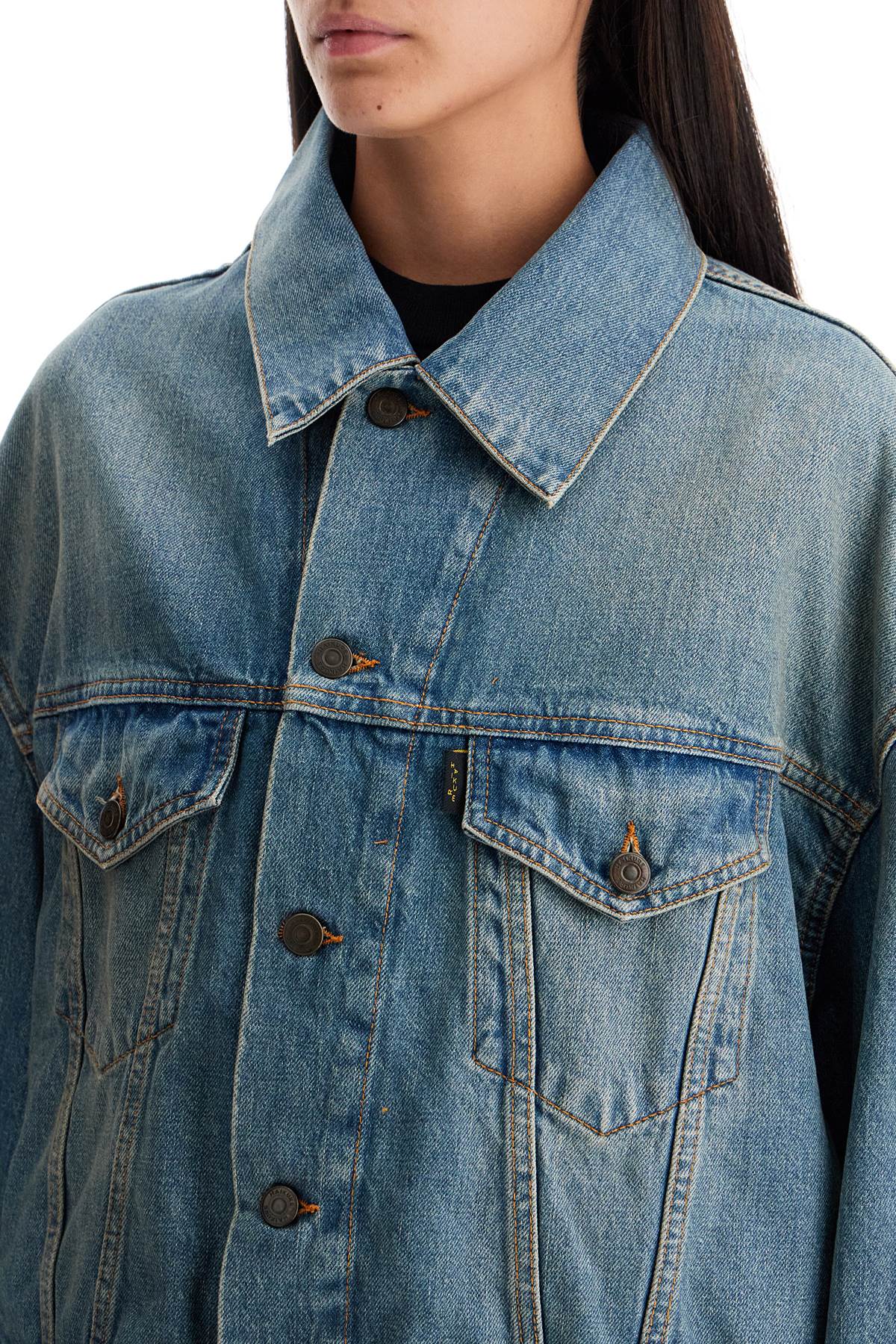 denim boxy jacket with spencer