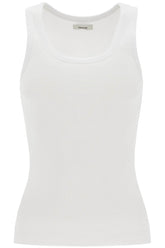 ribbed sleeveless top with