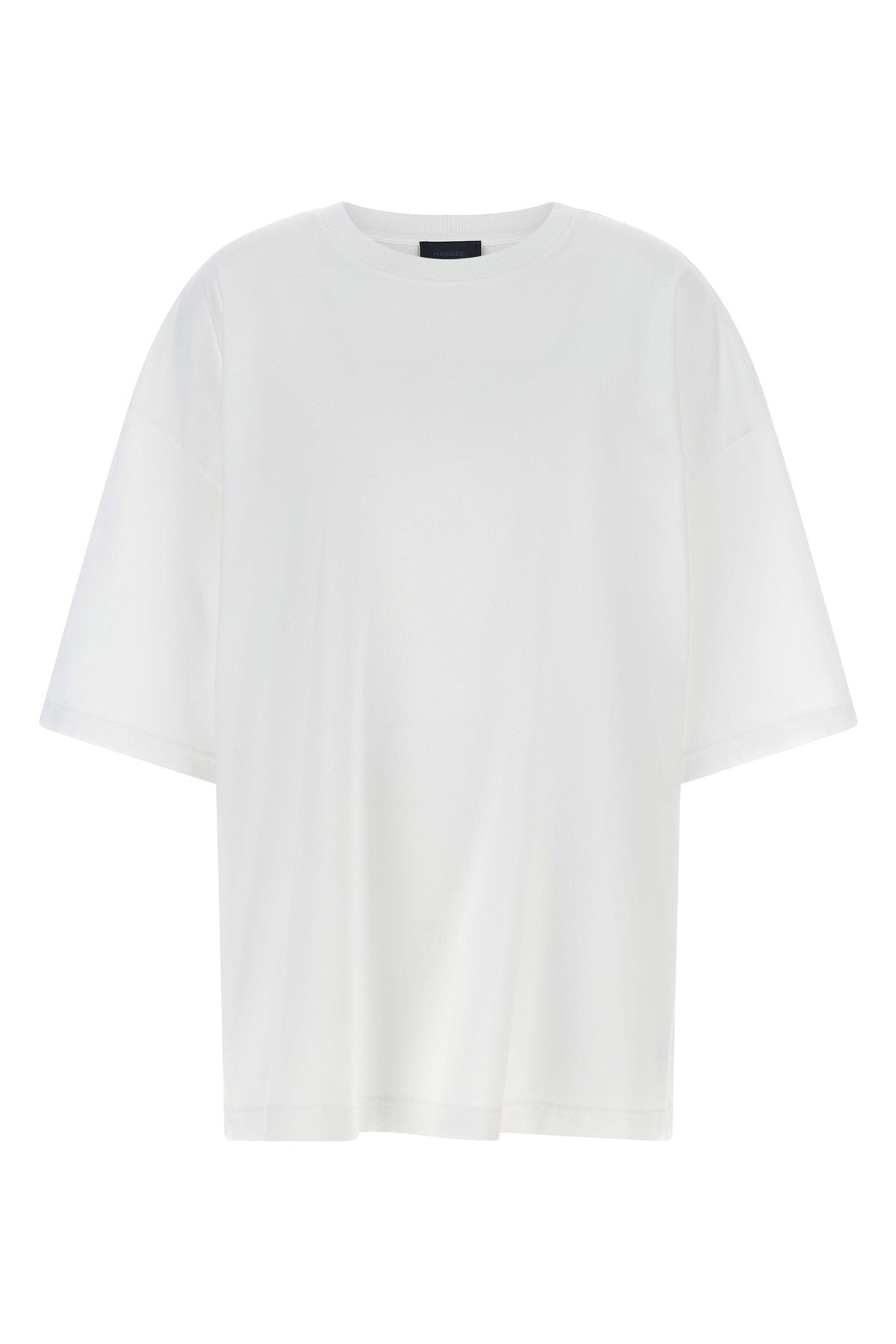 haikures gabrielle t-shirt redefines the volumes of everyday wardrobe through