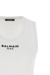 the balmain top defines contemporary luxury through an essential and rigorous co